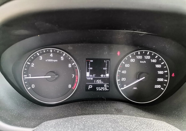 Hyundai i20 cena 42900 przebieg: 55000, rok produkcji 2016 z Sieraków małe 92
